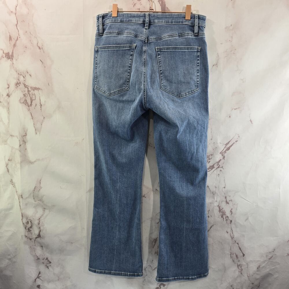 Frame Jeans Womens 30 Le Crop Mini Boot Light High Rise Denim Clearwater Organic